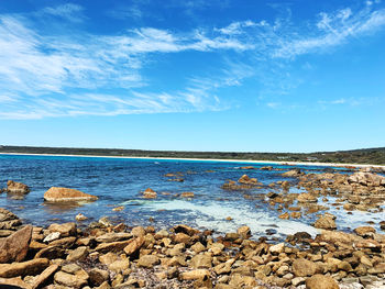 Scenic view of sea against sky