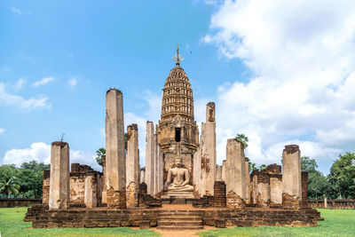 Panoramic view of historic building against sky