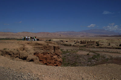 Scenic view of desert against sky