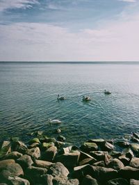 Scenic view of sea against sky