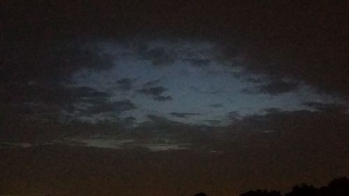 Low angle view of sky at night