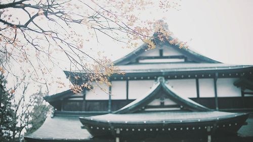 Low angle view of temple