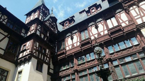 Low angle view of buildings against sky