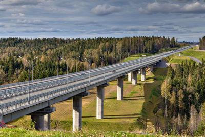 Panoramic shot of bridge against sky