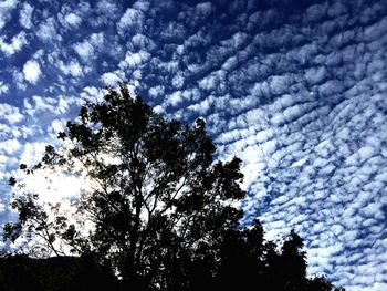 Low angle view of cloudy sky