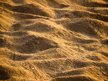 Closeup of sand structure