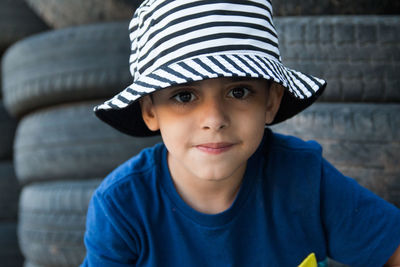 Portrait of beautiful smiling little boy