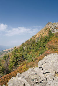 Scenic view of mountain against sky