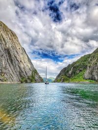 Scenic view of sea against sky