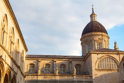 View of cathedral against cloudy sky