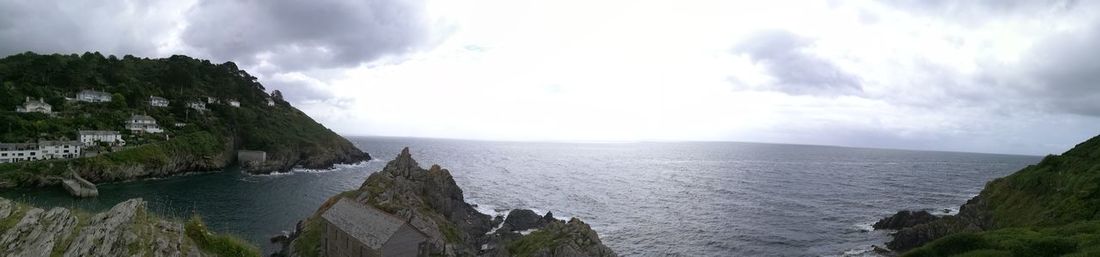 Panoramic view of sea against sky