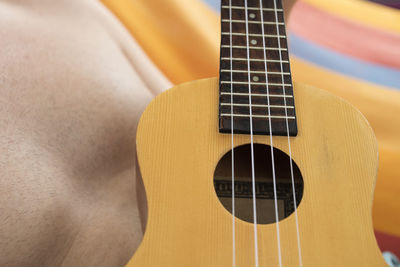 Close-up of guitar