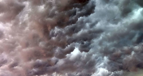 Low angle view of storm clouds in sky