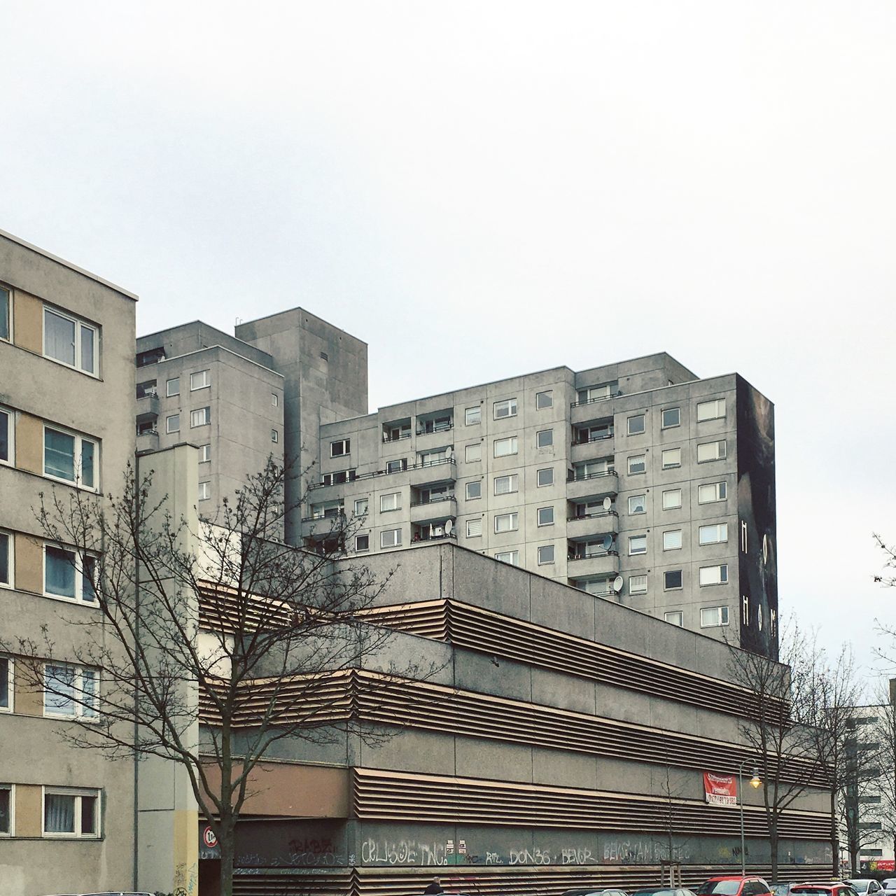 RESIDENTIAL BUILDINGS AGAINST SKY