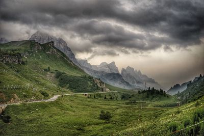 Scenic view of landscape against sky