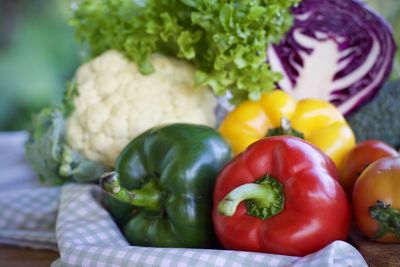 Close-up of bell peppers
