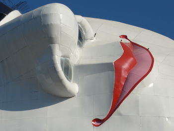 Low angle view of sculpture against sky