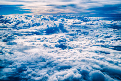 Aerial view of cloudscape