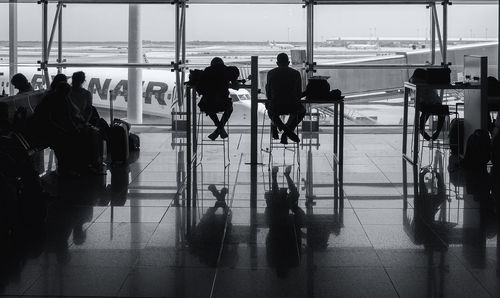 Group of people at airport