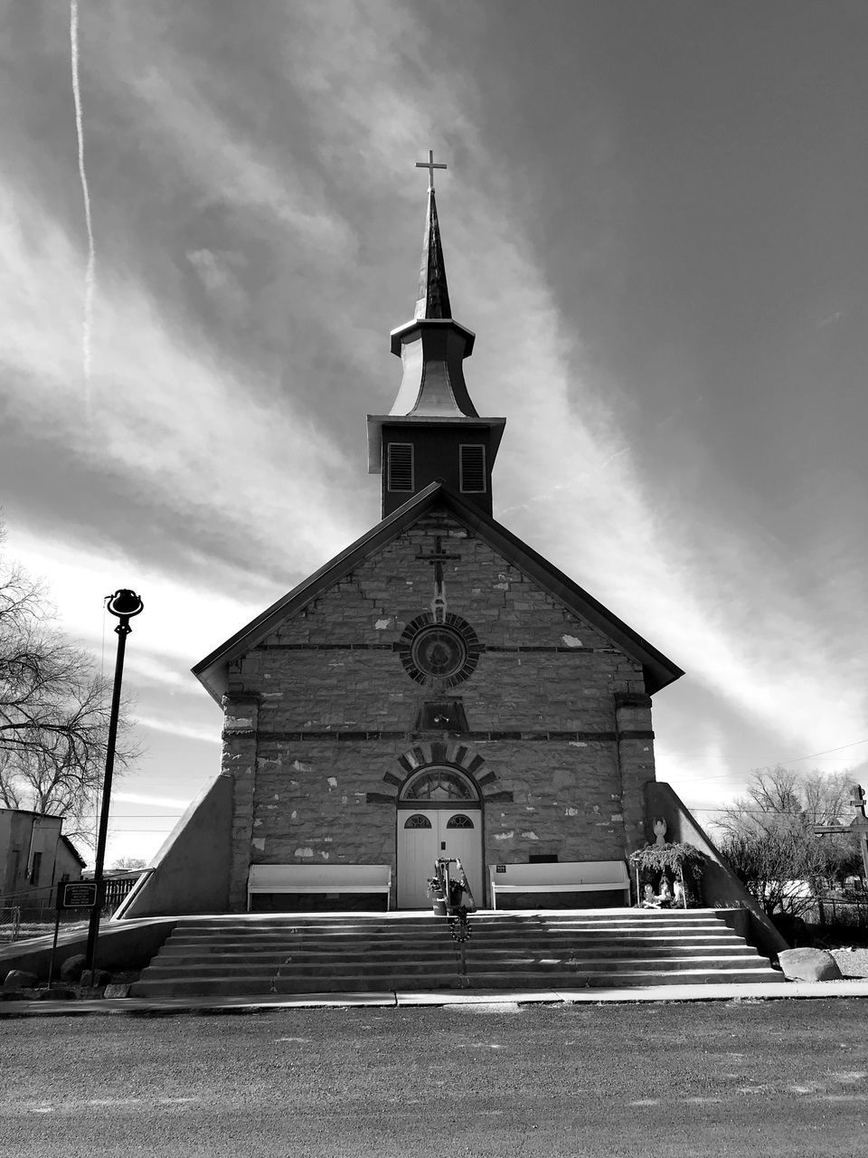 CHURCH AGAINST SKY