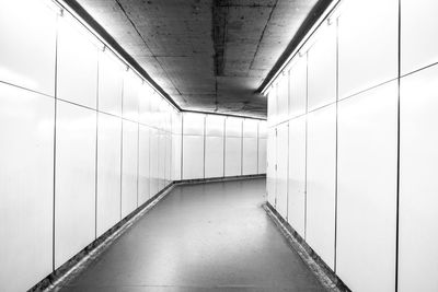 Empty corridor of building