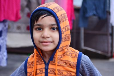 Portrait of smiling boy