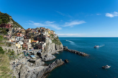 Sunset in manarola, italy 