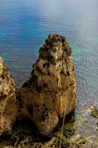 Rocks in sea