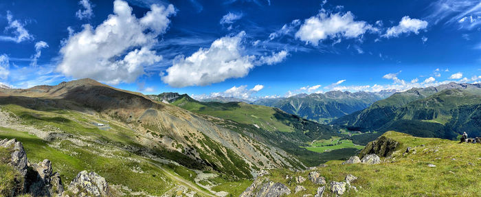 Panoramic view of landscape against sky