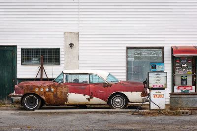 Cars parked in parking lot