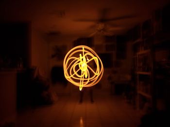 Light painting at night