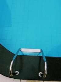 High angle view of swimming pool