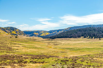 Scenic view of landscape against sky