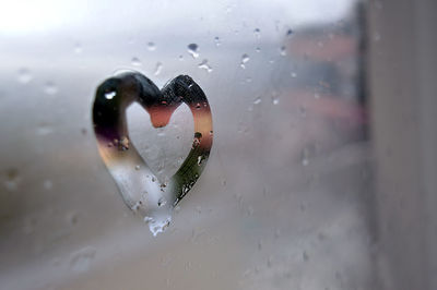 Heart shape on window