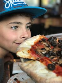 Close-up portrait of boy