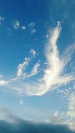 Low angle view of cloudy sky