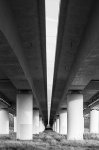 Low angle view of elevated road