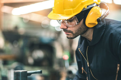 Portrait of man working