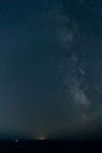 Low angle view of star field at night