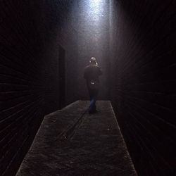 Blurred motion of tunnel in tunnel