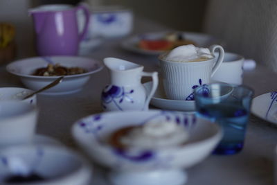 Close-up of coffee on table