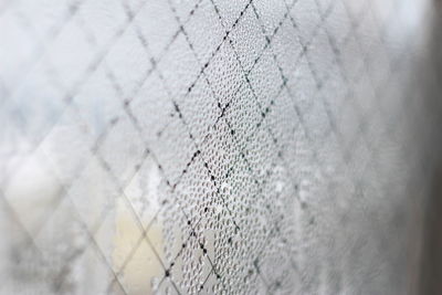 Close-up of wet window