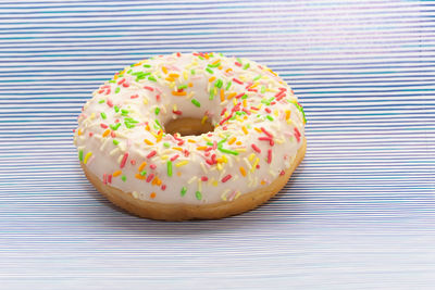 Close-up of cake on table