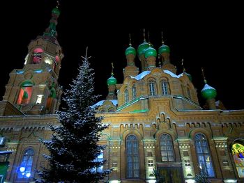 Low angle view of temple