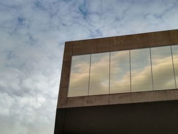 Low angle view of storm clouds against sky