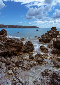 Scenic view of sea against sky