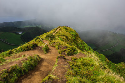 Scenic view of landscape against sky