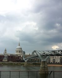 Building against cloudy sky