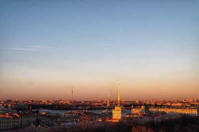 High angle view of a city