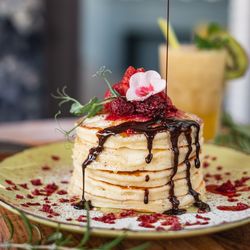 Close-up of dessert in plate